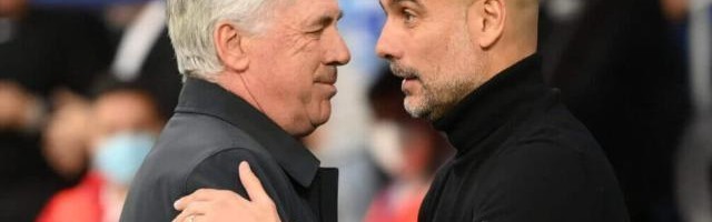 完美体育官方网站-瓜迪奥拉：迟早夺欧冠 安切洛蒂：曼城比去年更完美