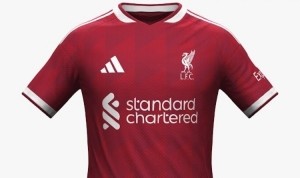 完美体育平台-利物浦26-27赛季主场球衣谍照：采用深红色调+白色细节装饰